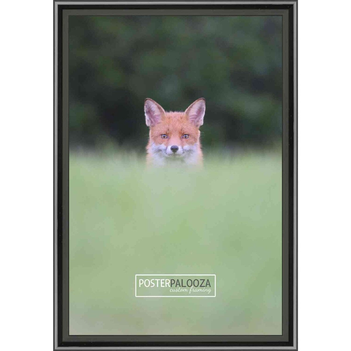 19x24 Lacquer Black Complete Wood Picture Frame with UV Acrylic, Foam Board Backing, & Hardware