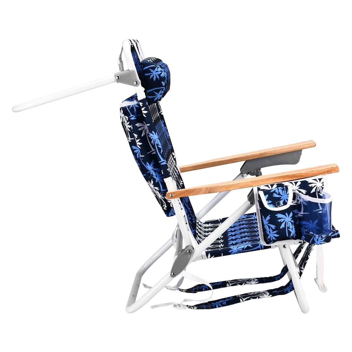 1PCS Outdoor Folding Backpack Beach Chairs With 5 Position Chair