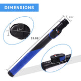 GSE™ 1x1 Deluxe Hard Billiard Pool Cue Stick Carrying Case, Billiard Cue Case Holds 1 Butts/1 Shafts (7 Colors)
