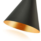 2-Light Modern Adjustable Head Cone Vanity Light Up&Down Dual Horn Hourglass Wall Sconce