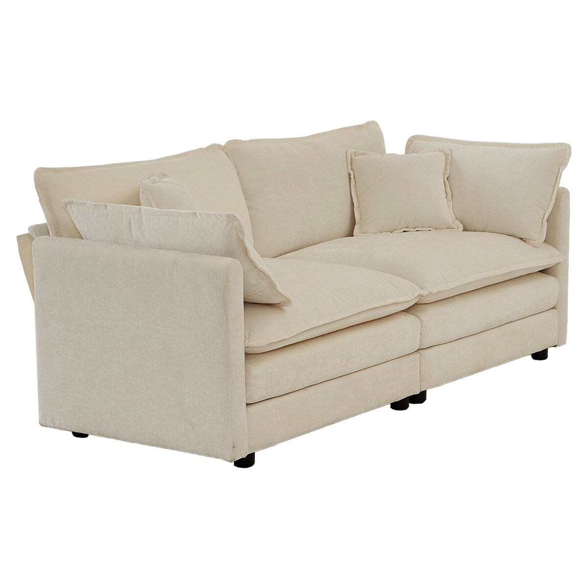 2 - Piece Living Room Set , 2 Pieces Upholstered Loveseat and Couch for Home Office Lounge, Sofa Set of 2
