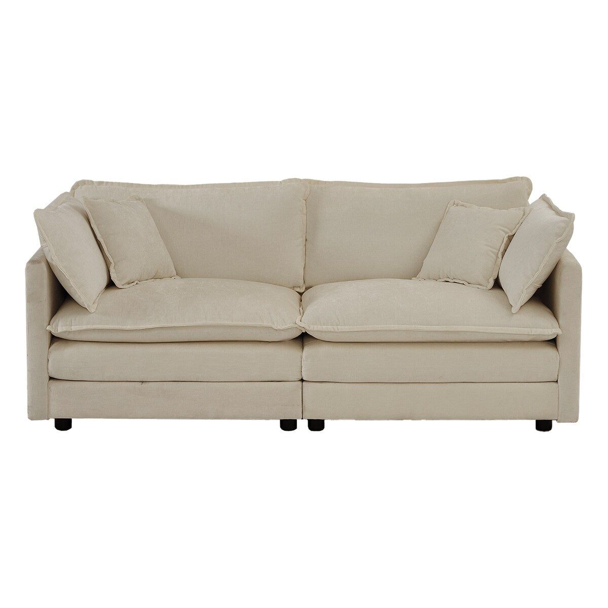 2 - Piece Living Room Set , 2 Pieces Upholstered Loveseat and Couch for Home Office Lounge, Sofa Set of 2