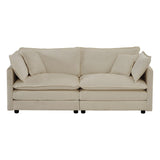 2 - Piece Living Room Set , 2 Pieces Upholstered Loveseat and Couch for Home Office Lounge, Sofa Set of 2