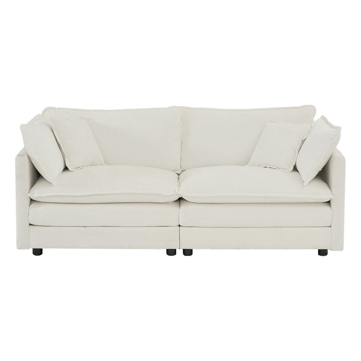 2 - Piece Living Room Set , 2 Pieces Upholstered Loveseat and Couch for Home Office Lounge, Sofa Set of 2