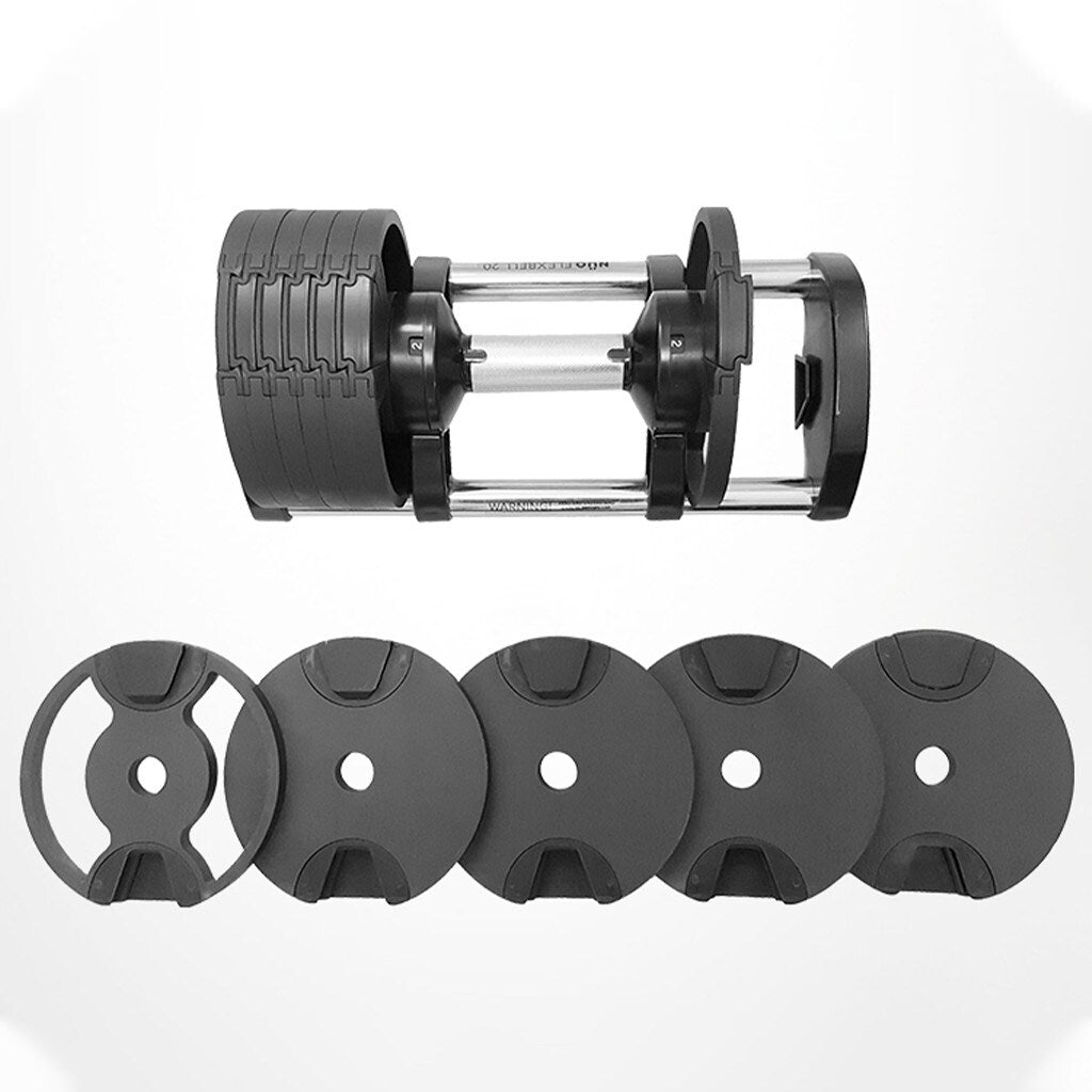 2-20 KG Adjustable Weight Barbell Dumbbell Pair with Connecting Rod Home Personal Fitness Training Center Fitness Exercise Lift