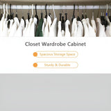 2 Door 2 Drawers, White Armoires, Wardrobe Cabinet, Suitable for Wardrobes in Bedrooms, Offices