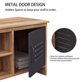 2 Door TV stand for TVs up to 50 Inch Living Room Storage Cabinet Doors and Shelves Home Entertainment Center