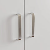 2-Door Wardrobe Armoires Freestanding Bedroom Armoire with Hanging Rod