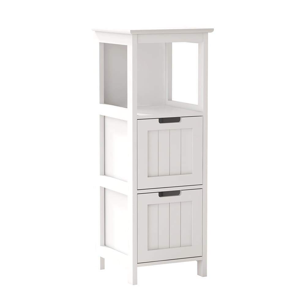 2-Drawer Bathroom Floor Cabinet, Storage Organizer Rack Stand