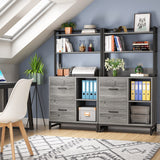 2 Drawer File Cabinet, Vertical Filing Cabinet for Home Office