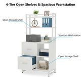 2 Drawer File Cabinet, Vertical Filing Cabinet for Home Office