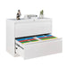 2 Drawer Lateral Filing Cabinet for Legal/Letter A4 Size, Large Deep Drawers Locked by Keys