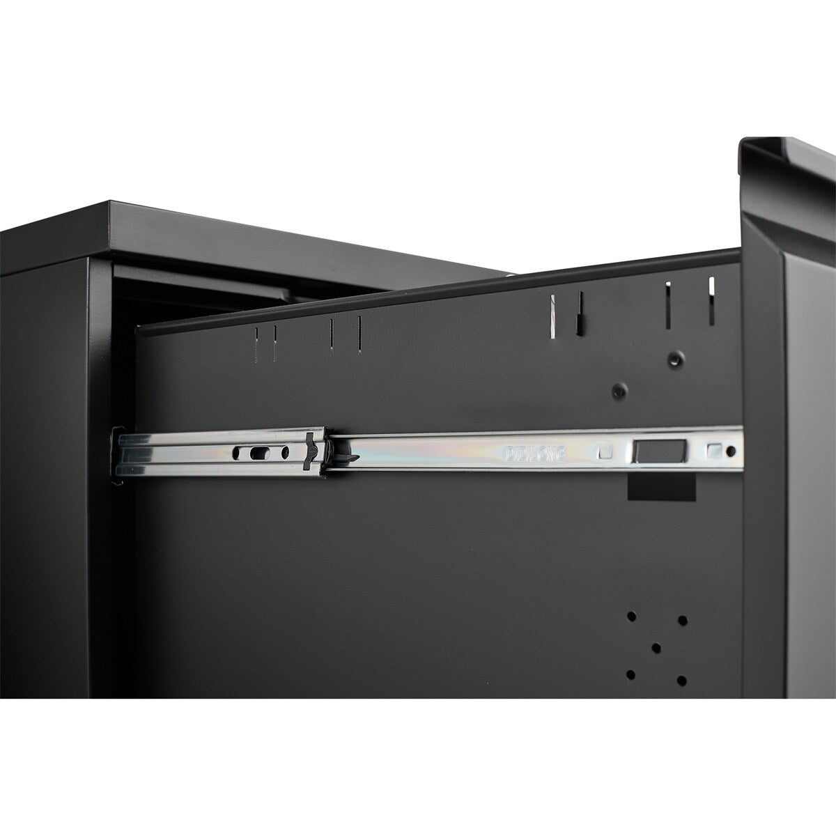 2 Drawer Mobile Filing Cabinet with Lock, Letter/Legal/A4 Size