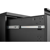 2 Drawer Mobile Filing Cabinet with Lock, Letter/Legal/A4 Size