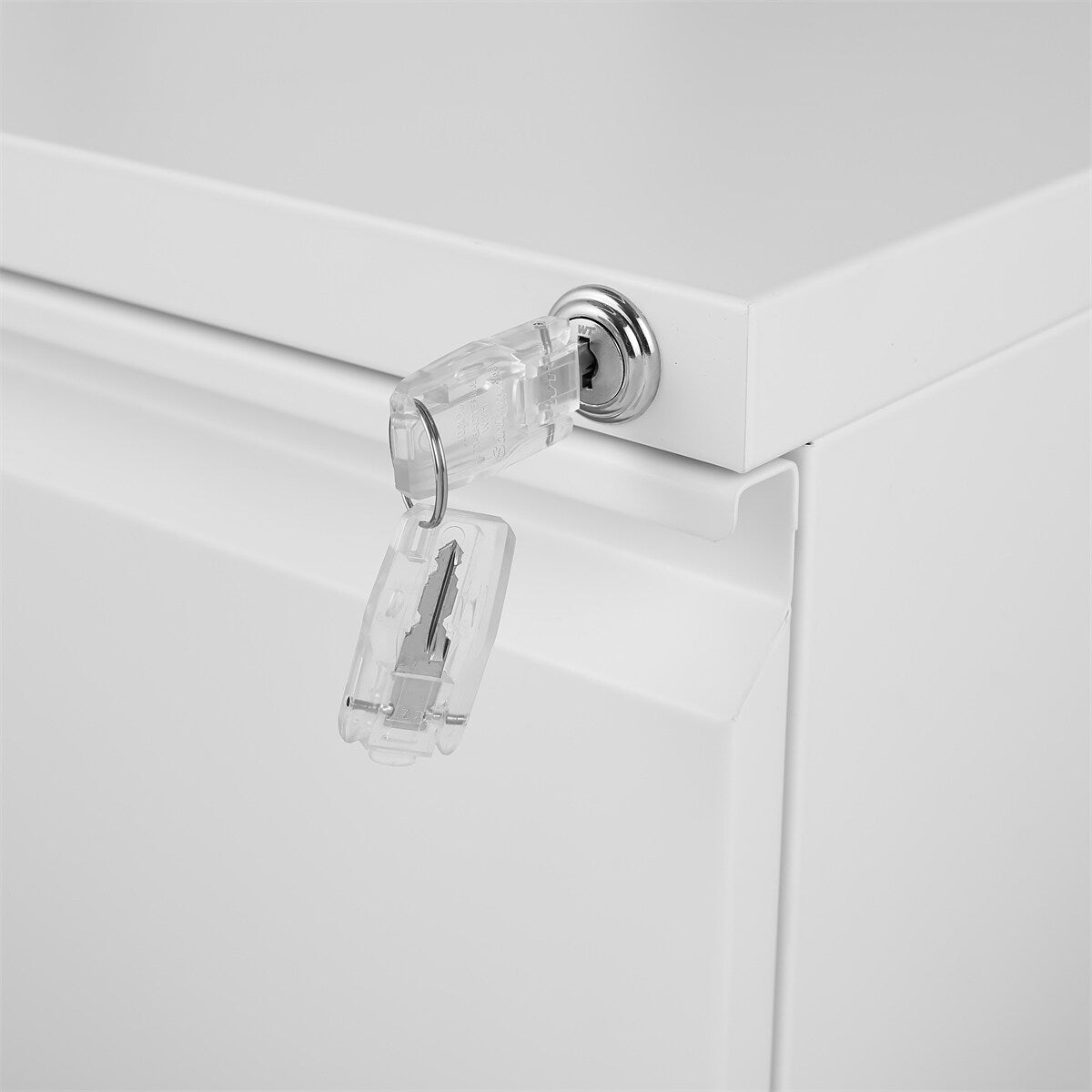 2 Drawer Mobile Filing Cabinet with Lock, Letter/Legal/A4 Size