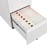2 Drawer Mobile Filing Cabinet with Lock, Letter/Legal/A4 Size