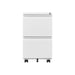 2 Drawer Mobile Filing Cabinet with Lock, Letter/Legal/A4 Size