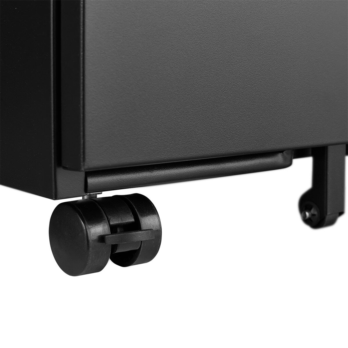 2 Drawer Mobile Filing Cabinet with Lock, Letter/Legal/A4 Size