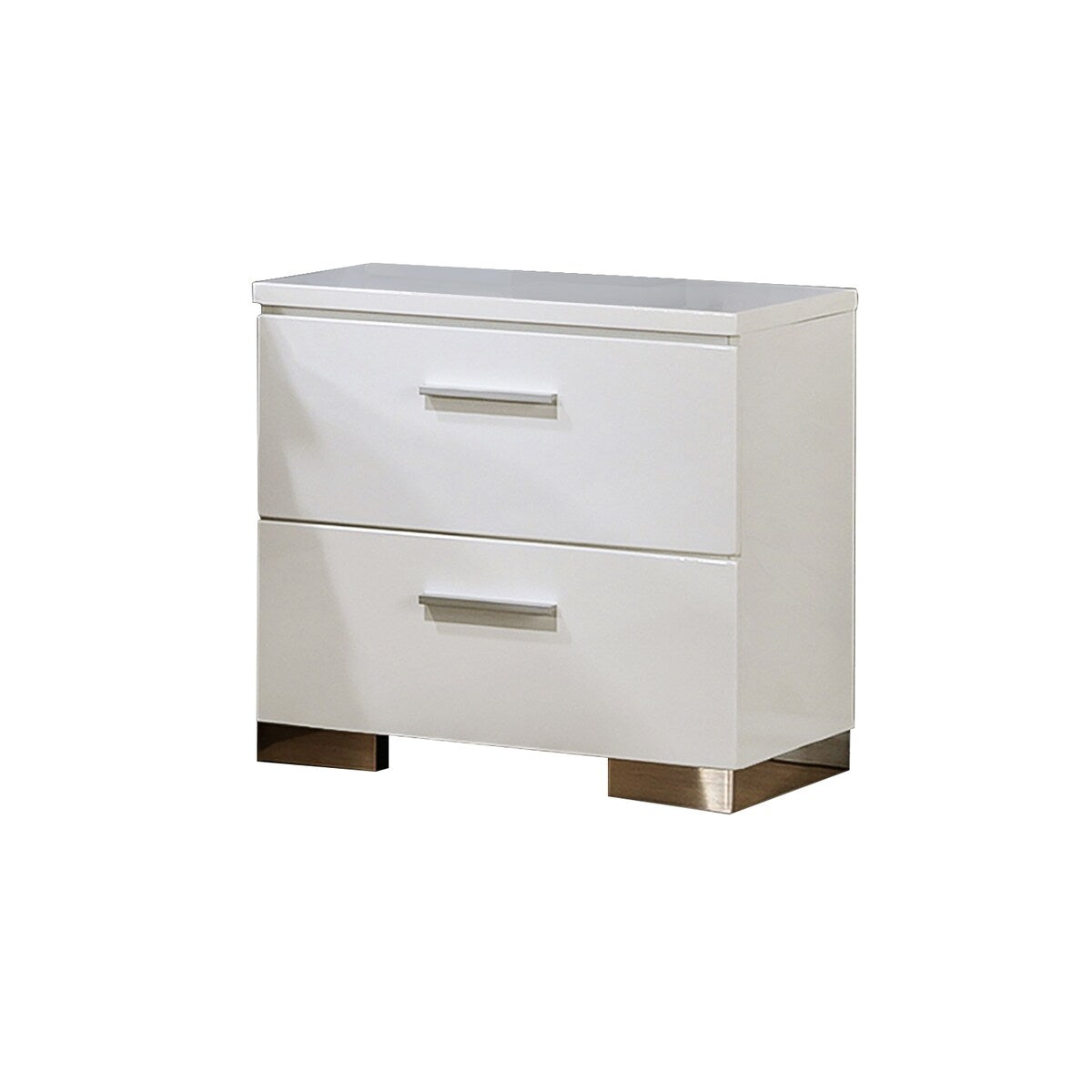 2 Drawer Nightstand in White