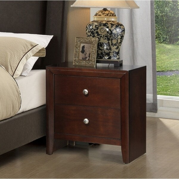 2-Drawer Nightstands,Brown