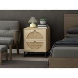 2 Drawer side table, Nightstand Side Table Bedroom Storage Drawer Bedside End Table