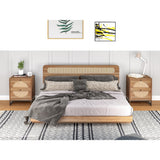 2 Drawer side table, Nightstand Side Table Bedroom Storage Drawer Bedside End Table