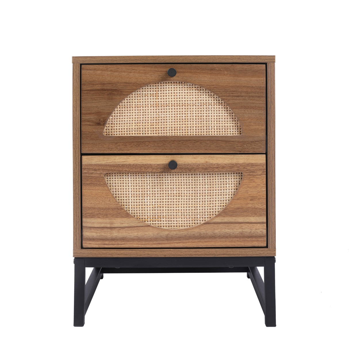 2 Drawer side table, Nightstand Side Table Bedroom Storage Drawer Bedside End Table