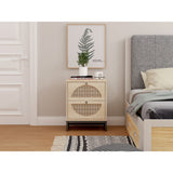 2 Drawer side table, Nightstand Side Table Bedroom Storage Drawer Bedside End Table