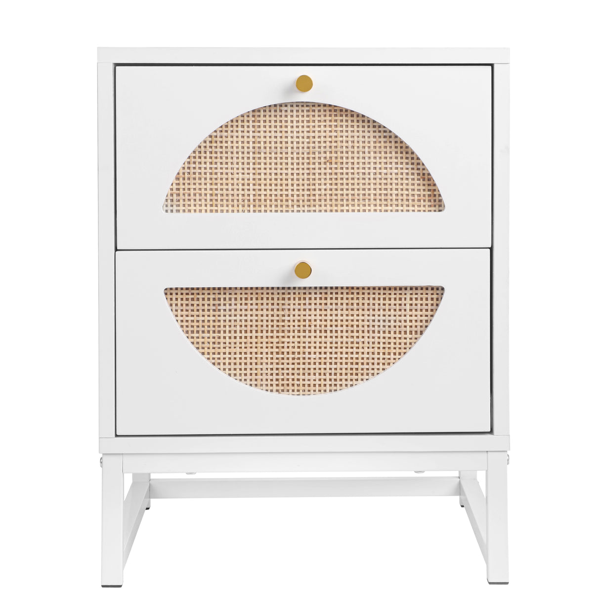 2 Drawer side table, Nightstand Side Table Bedroom Storage Drawer Bedside End Table