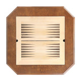 2 Drawers Wooden Game Table with Reversible Game Tray in Black