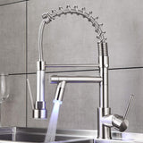 2-Function Pulldown Kitchen Faucet w/ LED 2 Spout