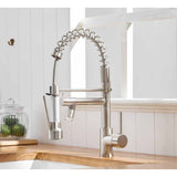 2-Function Pulldown Kitchen Faucet w/ LED 2 Spout
