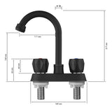 2 Handle Bathroom Sink Faucet