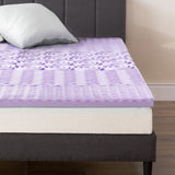 2 Inch 5-Zone Memory Foam Mattress Topper with Lavender Infusion