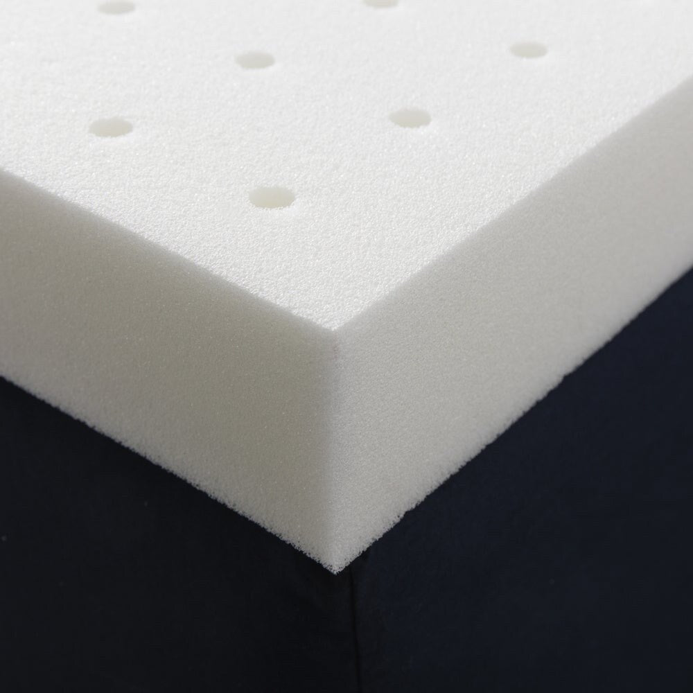 2 Inch Ventilated Memory Foam Mattress Topper - Crown Comfort