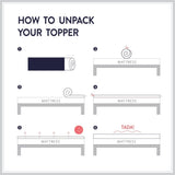 2 Inch Ventilated Memory Foam Mattress Topper - Crown Comfort