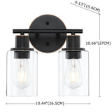 2-Light Bathroom Light Fixtures