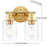 2-Light Bathroom Light Fixtures