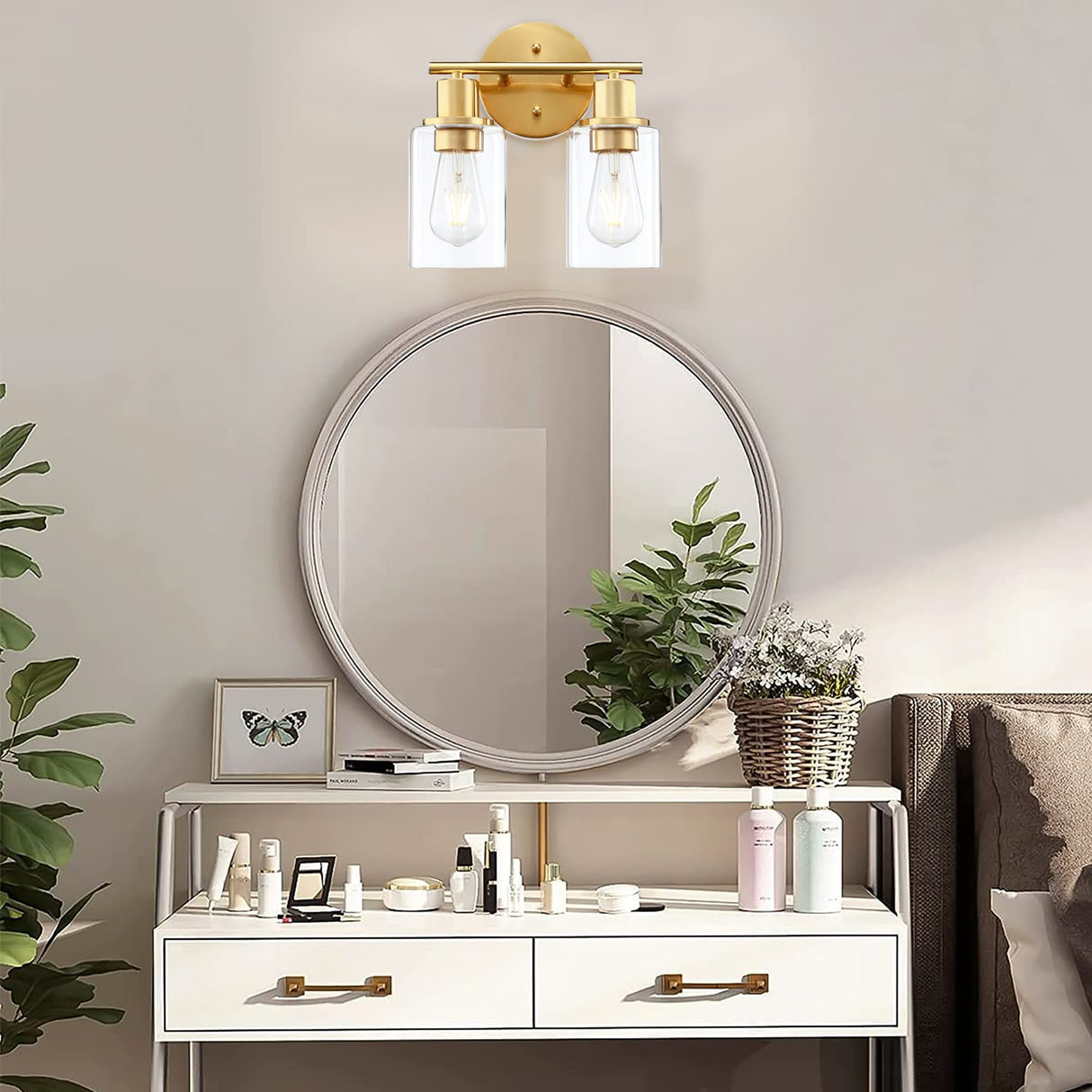 2-Light Bathroom Light Fixtures