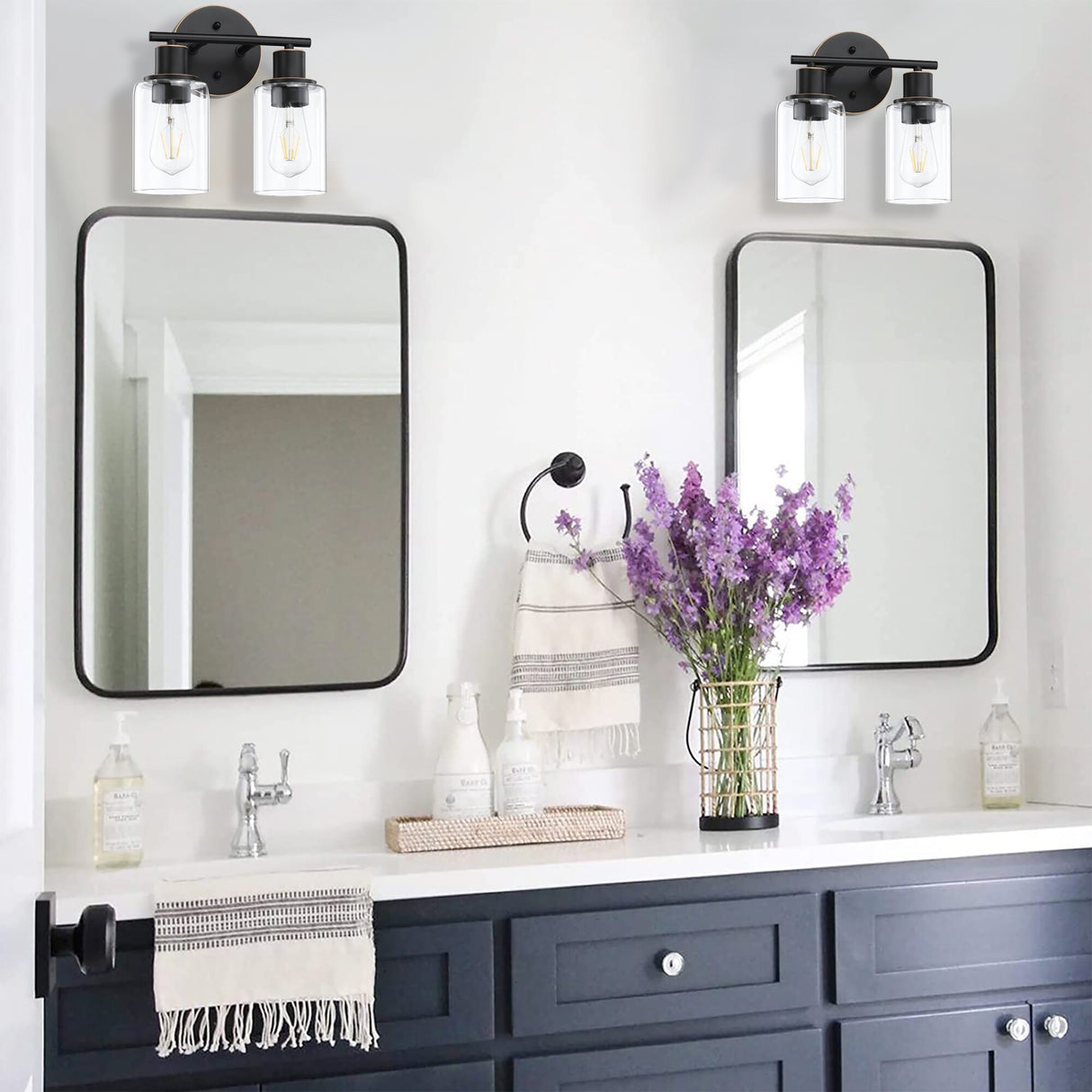 2-Light Bathroom Light Fixtures