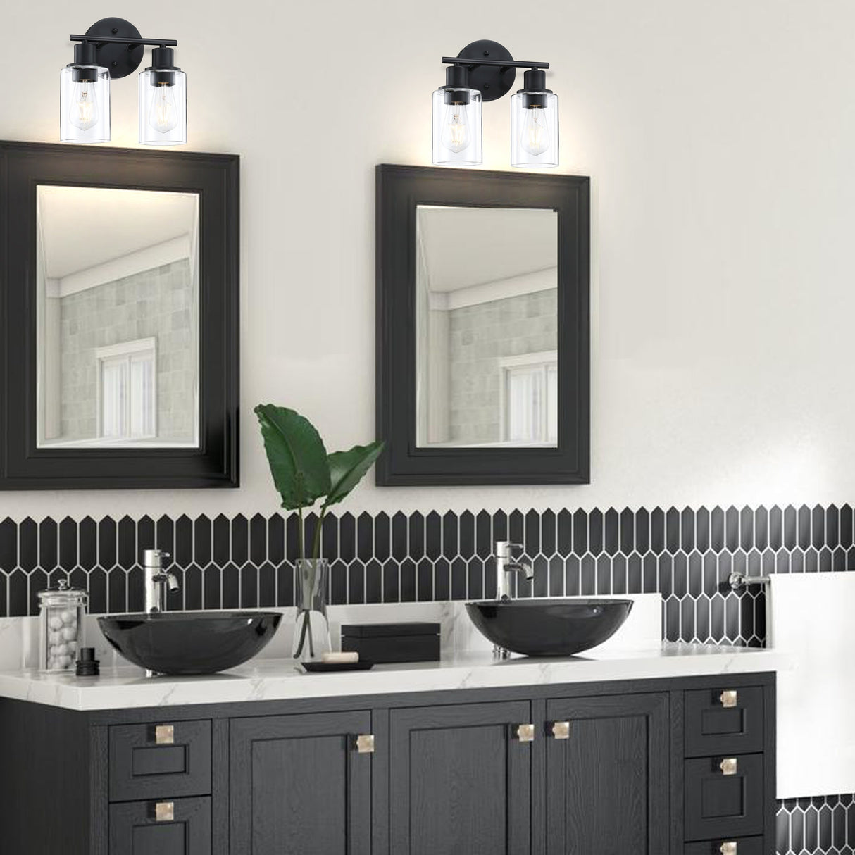 2-Light Bathroom Light Fixtures