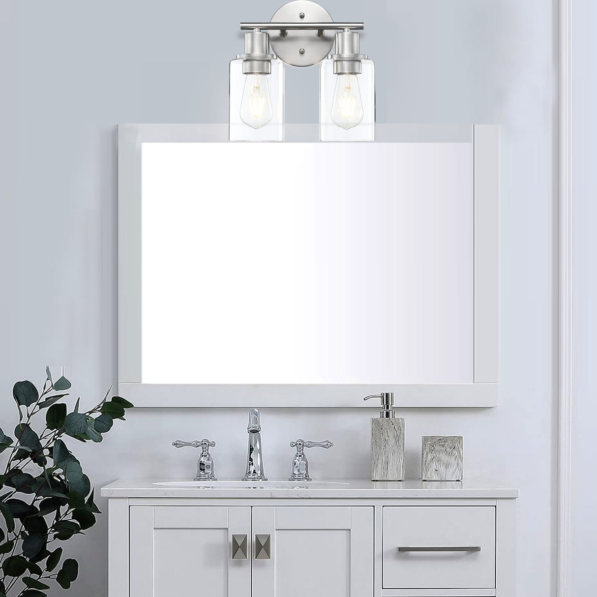 2-Light Bathroom Light Fixtures