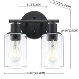 2-Light Bathroom Light Fixtures