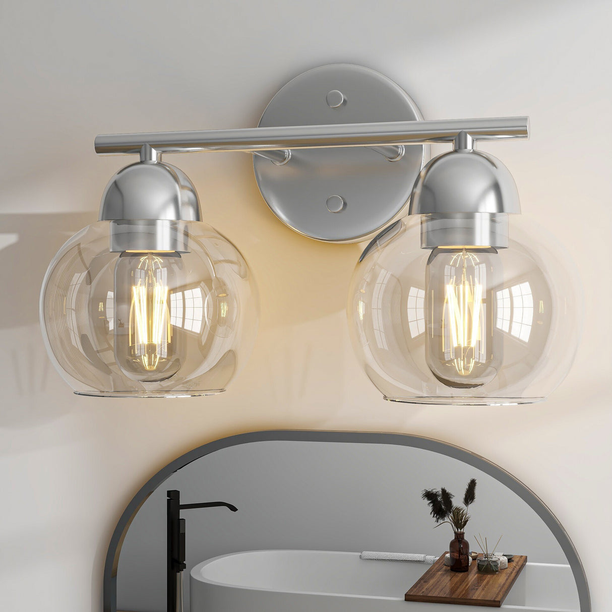 2-Light Bathroom Vanity Light