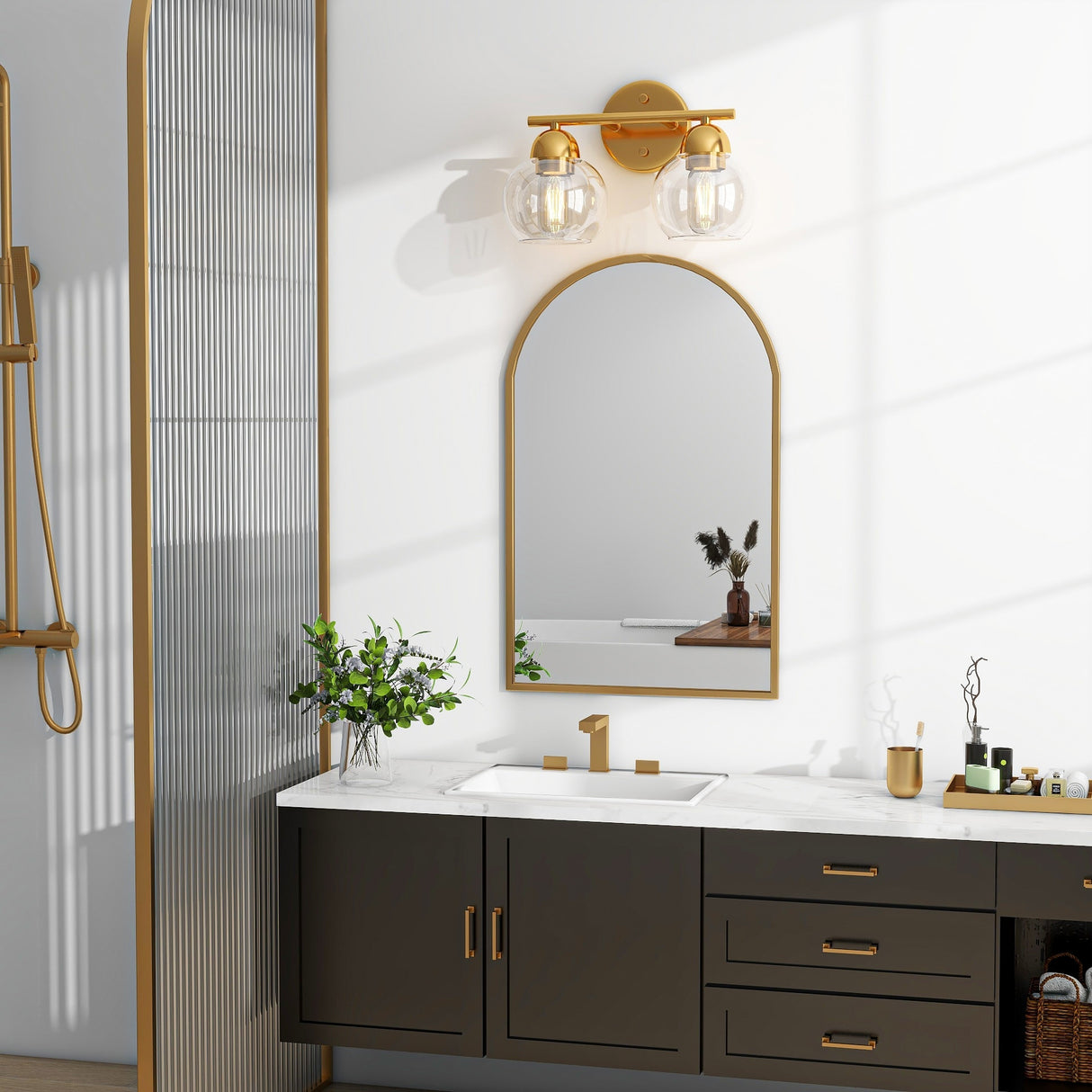 2-Light Bathroom Vanity Light