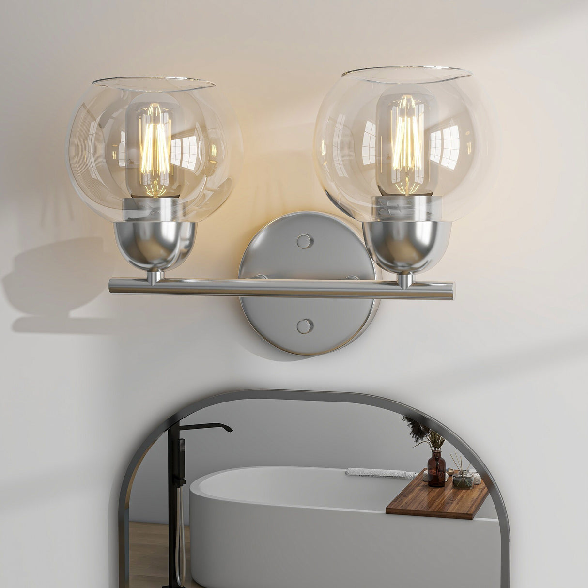 2-Light Bathroom Vanity Light