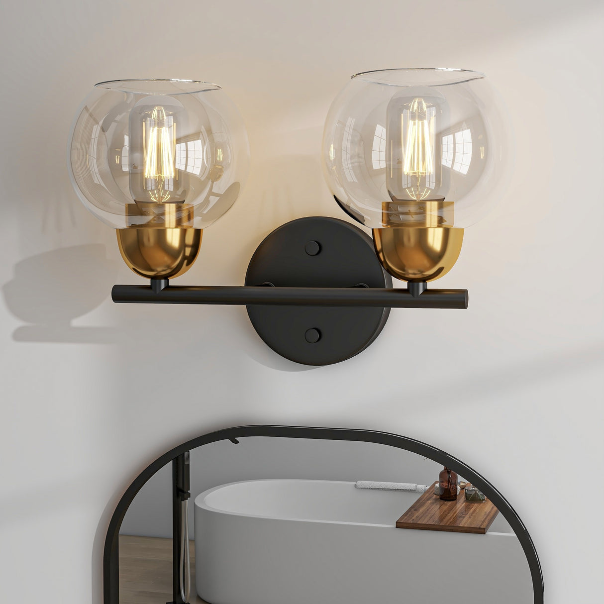 2-Light Bathroom Vanity Light