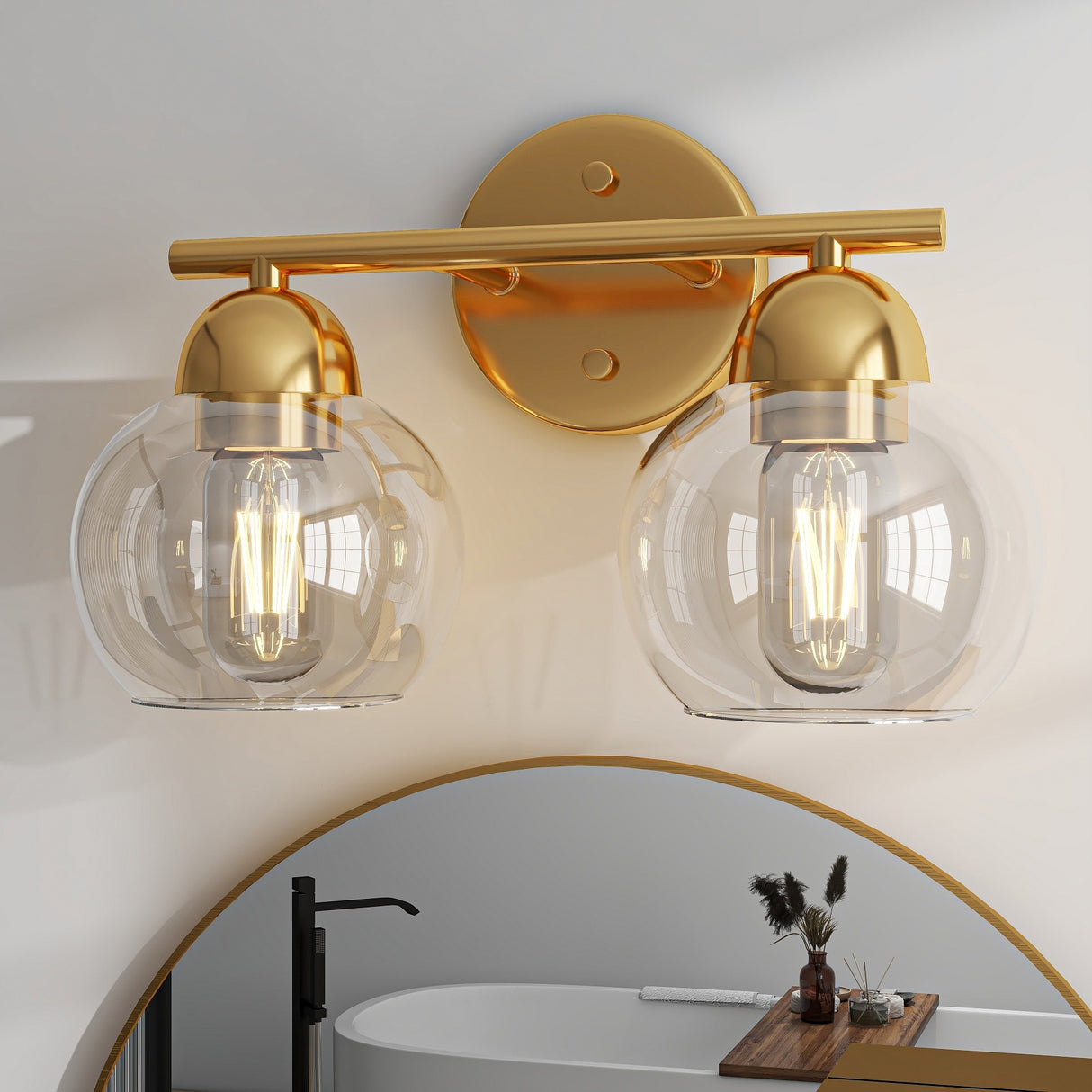 2-Light Bathroom Vanity Light