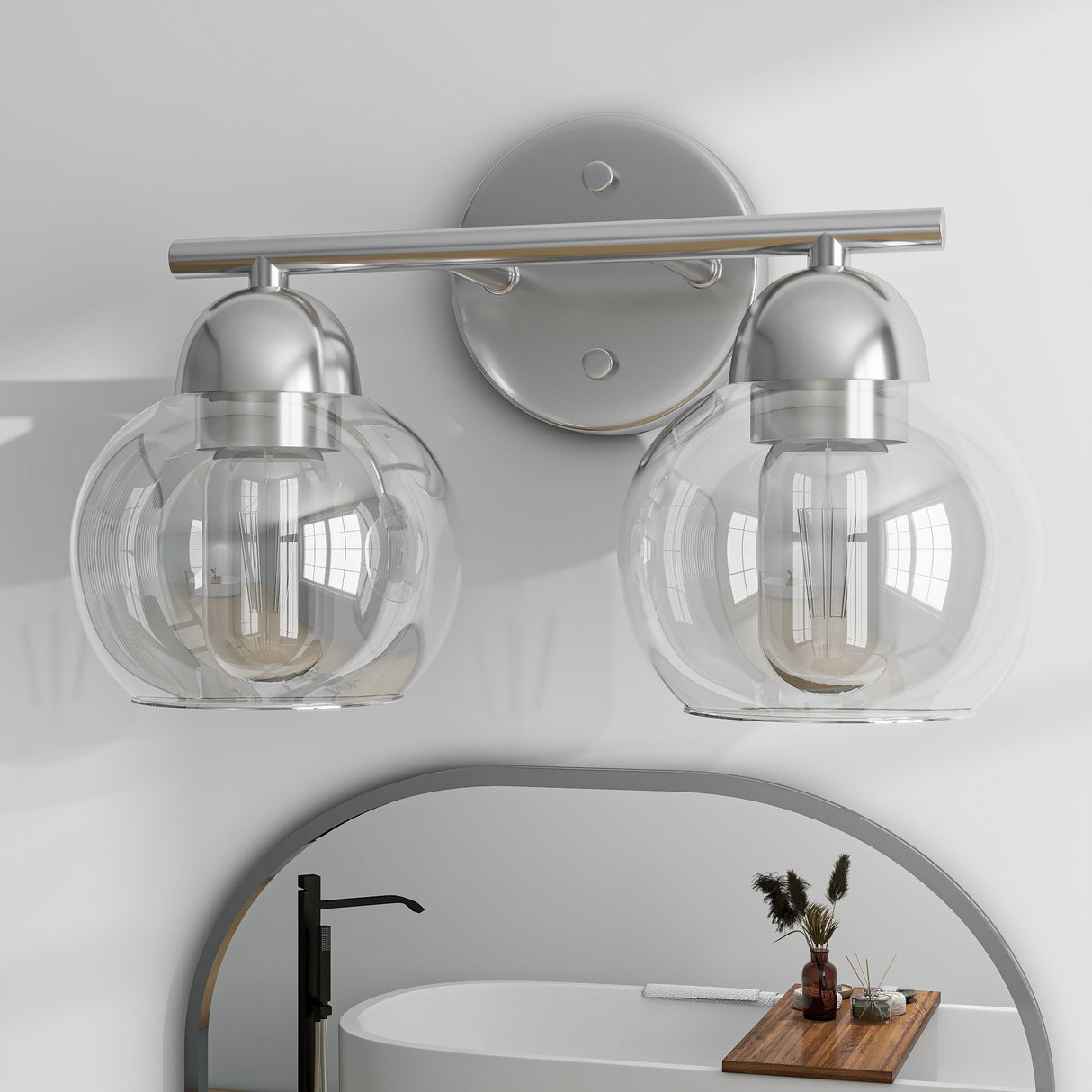 2-Light Bathroom Vanity Light