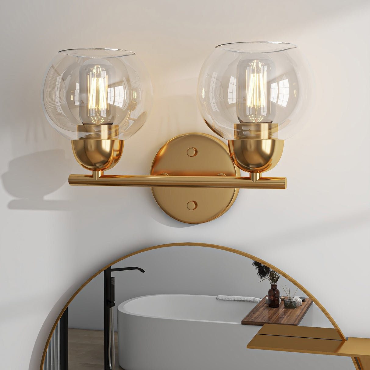 2-Light Bathroom Vanity Light